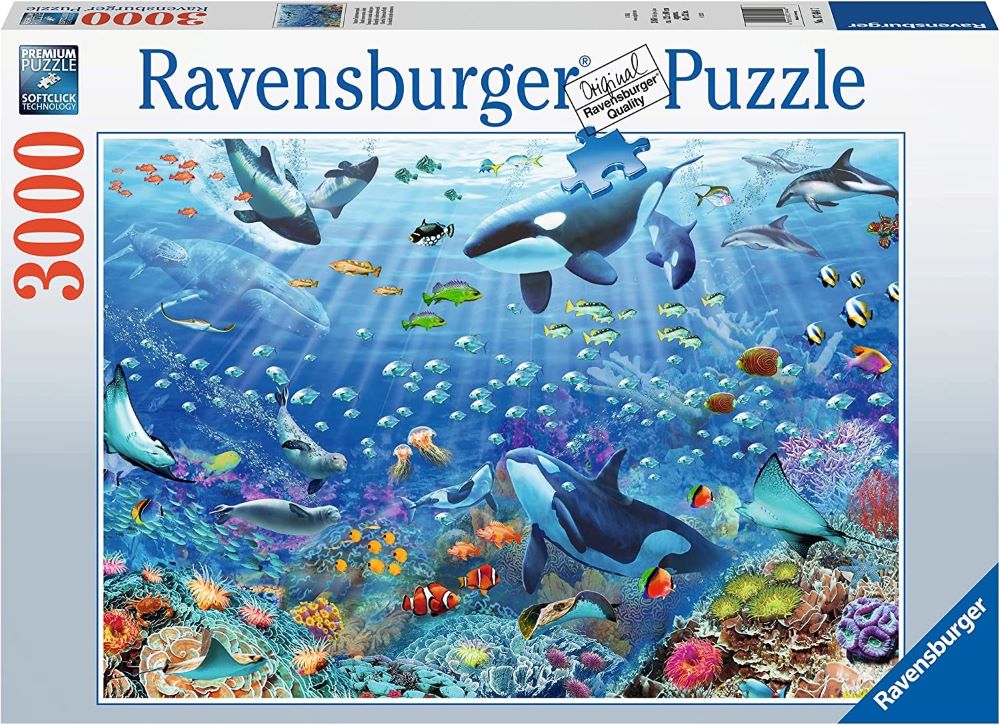 Variopinto mondo subacqueo - puzzle 3000 pezzi ravensburger 17444
